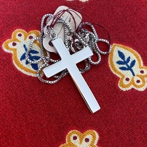 Sterling Latin Cross on Sterling Chain
